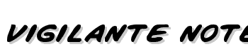 Vigilante-Notes font